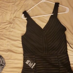 Black v neck dress. Size 10.
